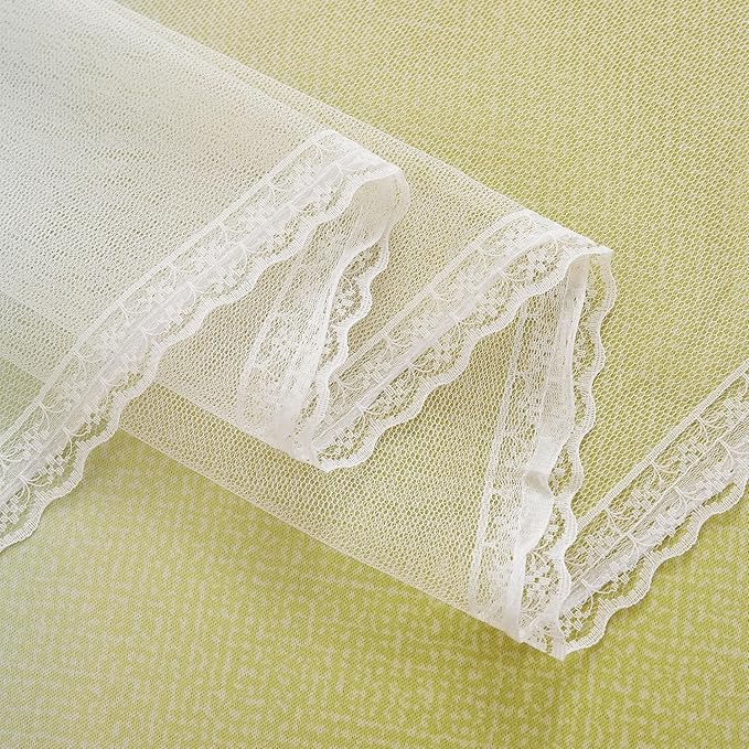 XiDi Curtains for Bedroom Decor, Rainbow GreenYellowGrey34/90/1