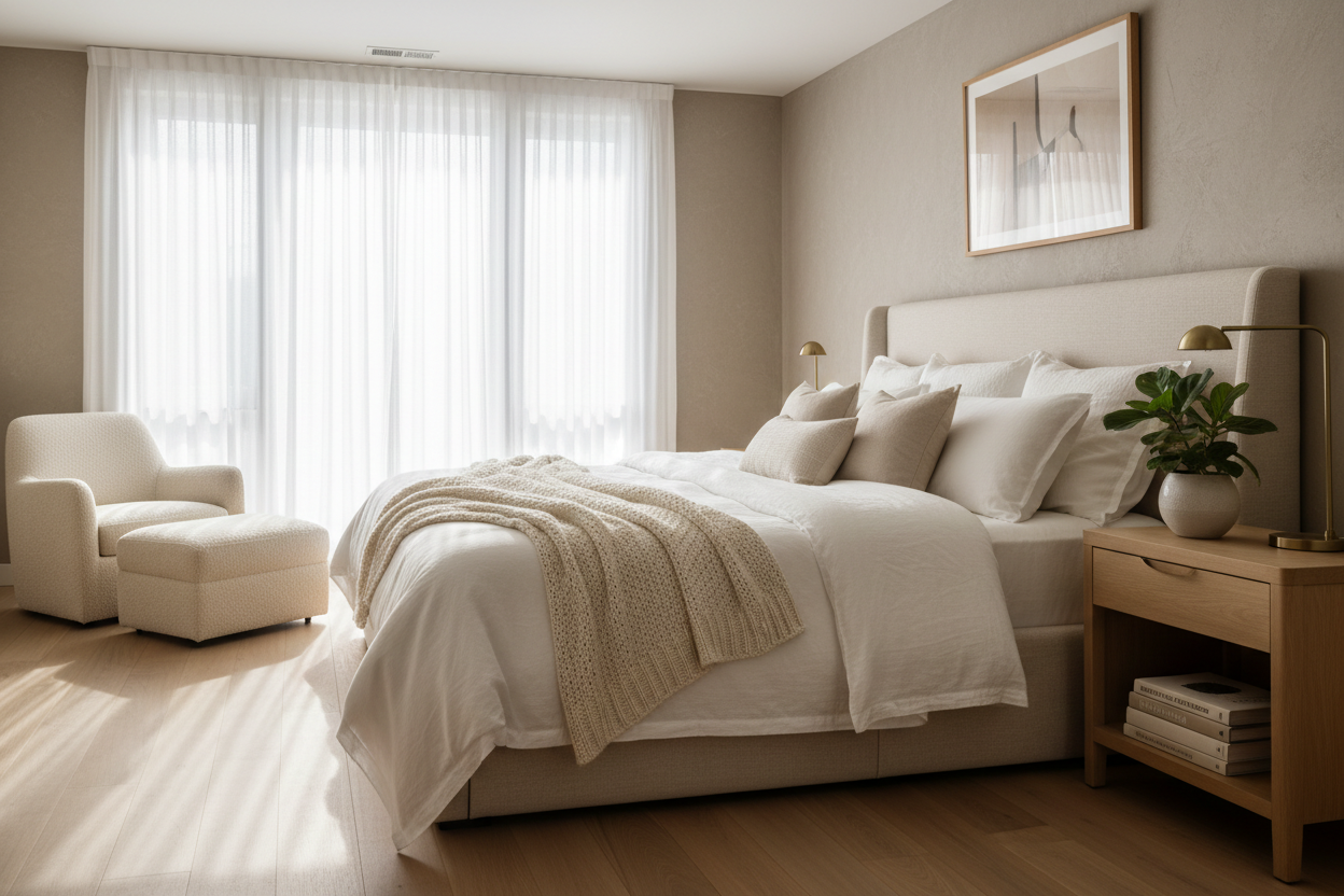At CloudNine Living, we believe your bedroom should be more than just a place to sleep — it should be a sanctuary of comfort, calm, and restoration. Our brand was created with one purpose in mind: to elevate everyday bedrooms with thoughtfully designed Bedroom Essentials that help you sleep better and live better. (make it real photo)