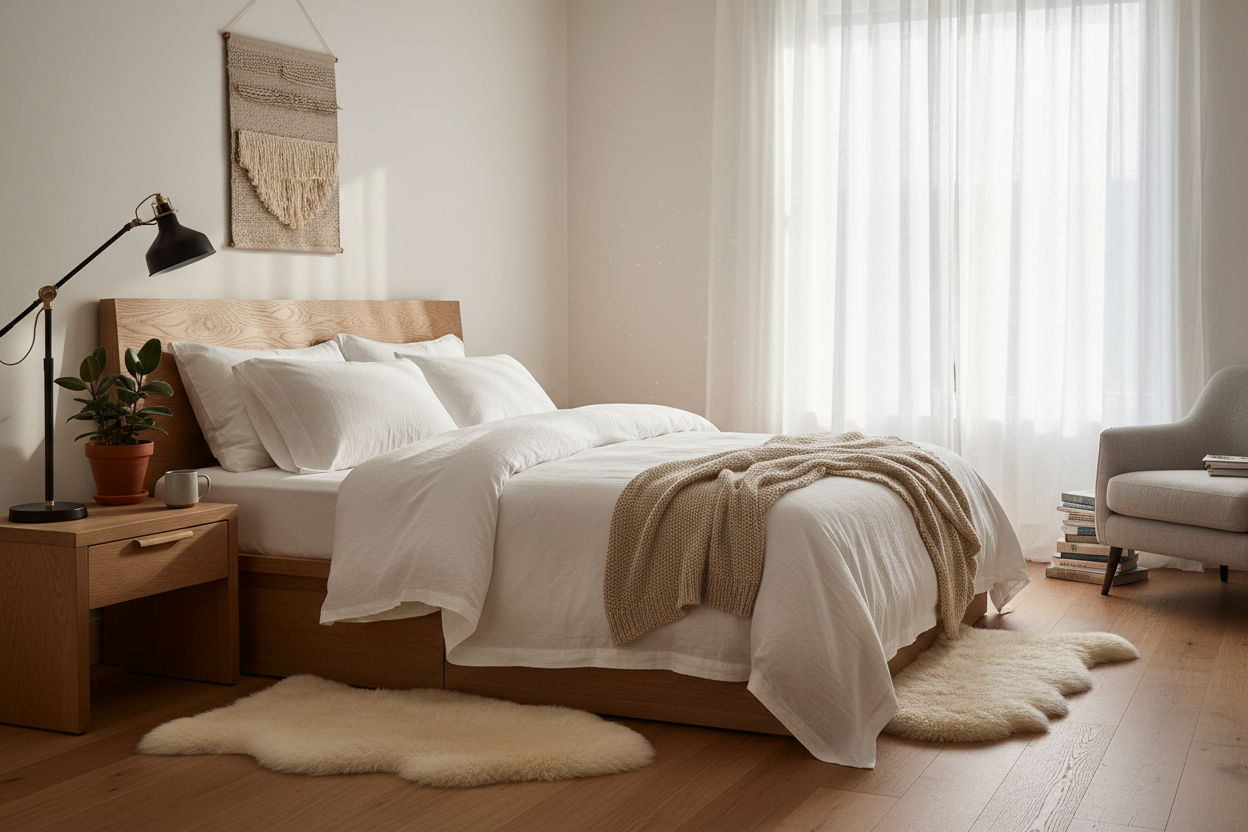 At CloudNine Living, we believe your bedroom should be more than just a place to sleep — it should be a sanctuary of comfort, calm, and restoration. Our brand was created with one purpose in mind: to elevate everyday bedrooms with thoughtfully designed Bedroom Essentials that help you sleep better and live better. (make it real photo)