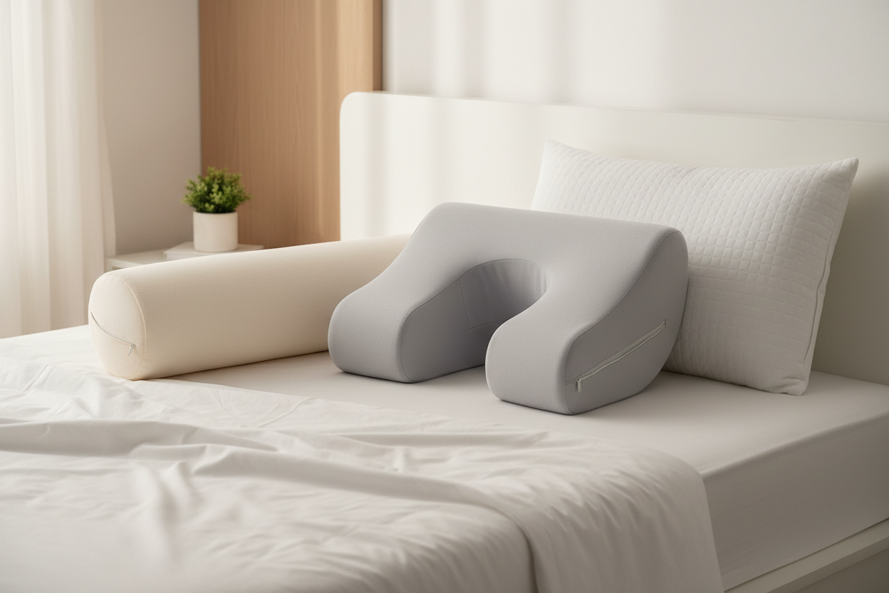 Comfort Pillows & Support Solutions

We offer pillows and support essentials designed to promote proper alignment and pressure relief. Whether you’re a side sleeper, back sleeper, or somewhere in between, our products help reduce discomfort and support restful sleep.

Perfect for: Neck support, improved posture, and uninterrupted rest. (make it real photo)